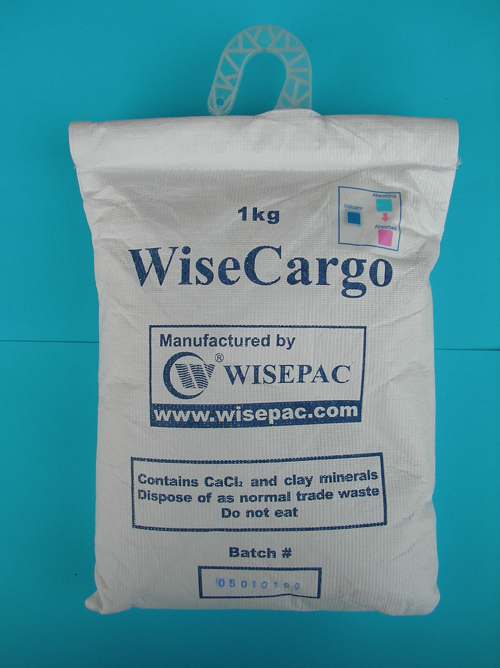 Wisecargo Container 1kg, mit Feuchtigkeitsindikator Wisecargo Container 1kg, mit Feuchtigkeitsindikator